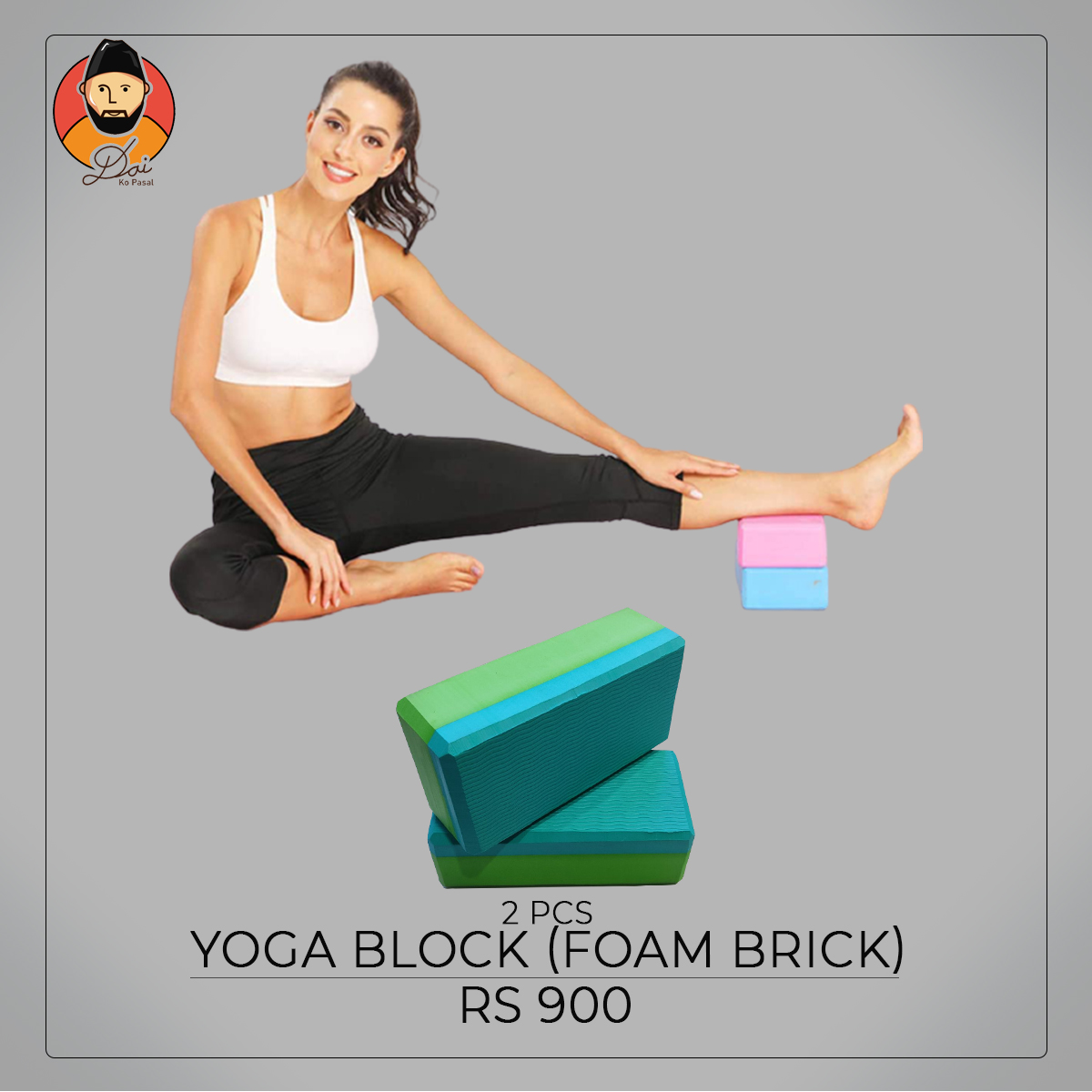 Foam Yoga Block /Pillow Brick - Improve Yoga posture - PAIR, Online  Shopping in Nepal, Shop Online, Delivery all over Nepal