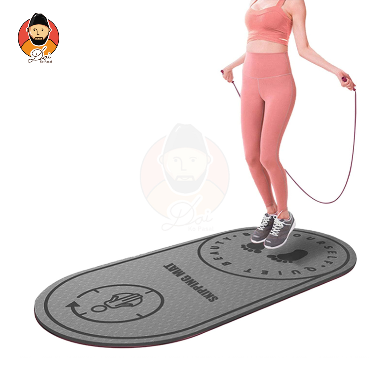 Skipping Mat - Shock Absorber for Ankle Pain - Jump Rope Mat