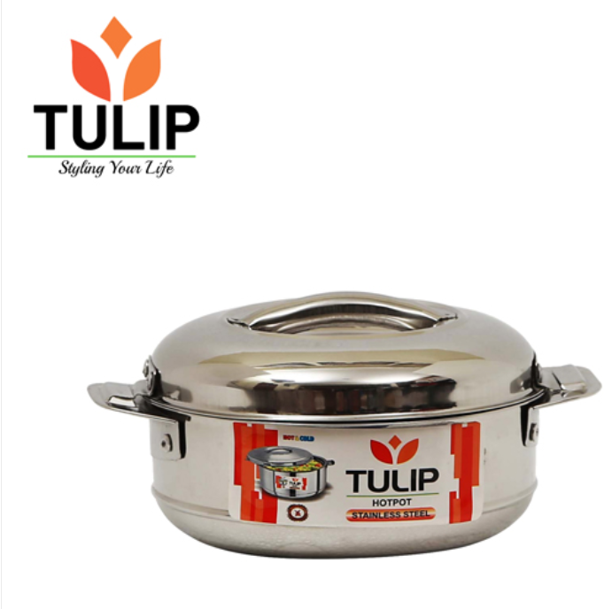 Tulip Aroma Steel Casserole / Hotpot / Hotcase with Lid - 2500ML