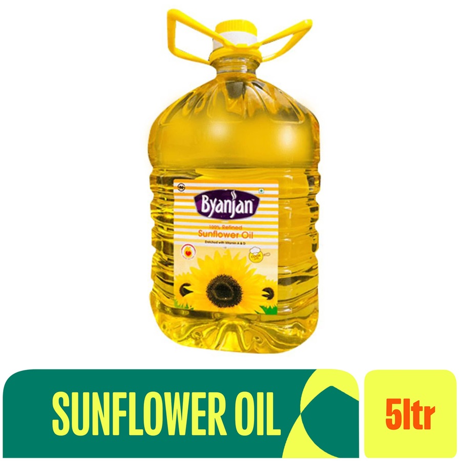 Sunflower Oil (5 Ltr - Jar) - Byanjan