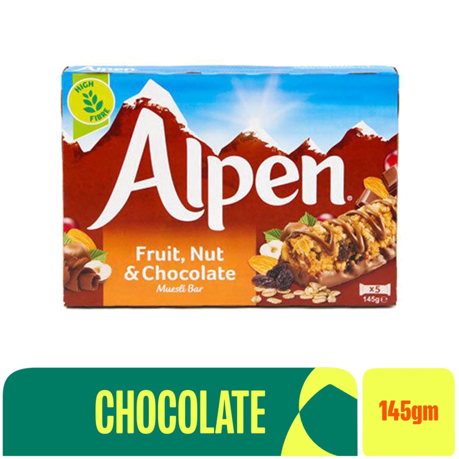 Alpen Fruit Nut & Chocolate Bar 145 gm