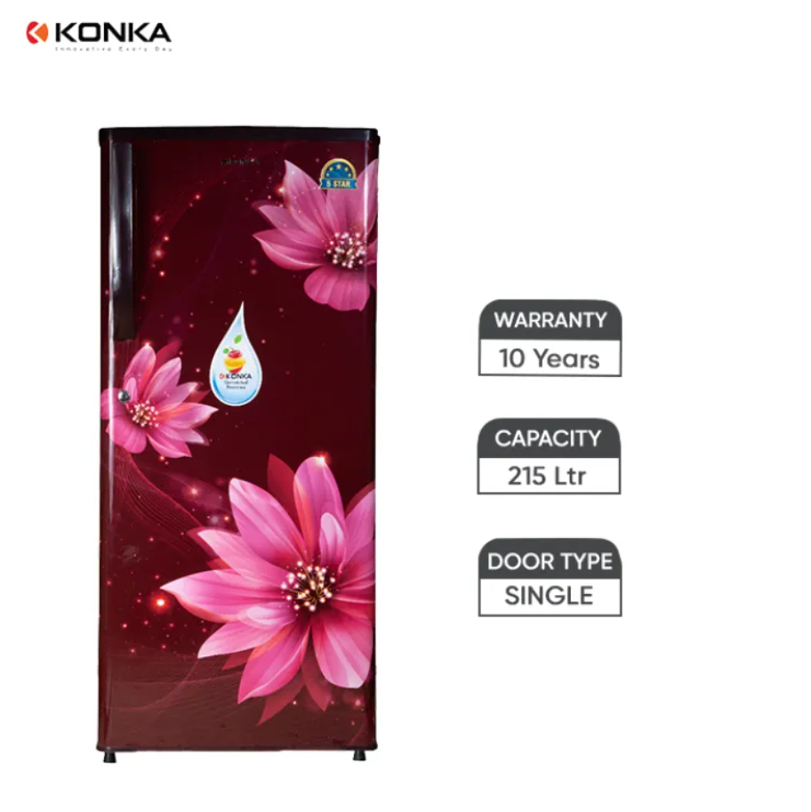 KONKA Refrigerator 215 Ltrs Single Door (KRF/KRFF215W/M) || Online