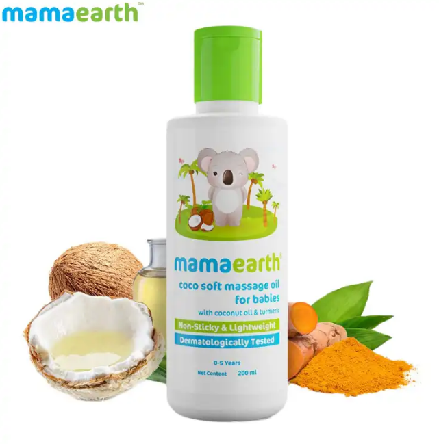 MAMAEARTH COCO SOFT MASSAGE OIL FOR BABIES 200ML