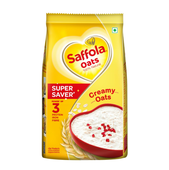 Saffola Oats | Rolled Oats | Delicious Creamy Oats | 100% Natural | 1Kg