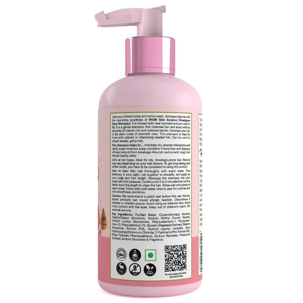 WOW Skin Science Himalayan Rose Kit (Shampoo + Conditioner + Hair Mask)